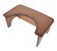 FOMIYES Sgabello per Wc in Bambù Antiscivolo Design Semplice ed Elegante, Sgabello da Bagno Sicuro e Resistente per Adulti