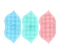 FOMIYES Spazzola Per La Pulizia Del Viso in Silicone Set Da 3 Pezzi Esfoliante Per Il Viso Scrubber Portatile Spazzola Per Massaggio Del Cuoio Capelluto Design A Tazza Verde