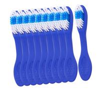 FOMIYES Spazzolino da Denti con Manico Corto 20 Pezzi Blu Spazzolino di Sicurezza per Detenuti Setole Morbide per Cura Orale Multifunzionale per Viaggi e Uso Domestico