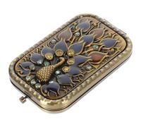 FOMIYES Specchio Piccolo Portatile Mano per Donne Compatto da Borsa e Viaggio Carino e Retrò per Trucco