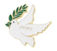 FOMIYES Spilla a Forma di Colomba Bianca della Pace per Donna, Spilla da Abito Design Spirituale per Comunione e Battesimo, Accessorio Elegante per Vestiti e Scialle