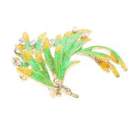 FOMIYES Spilla Ad Ala Spille Accessori Per Da Festa Spilla Animale Per Le Donne Spilla Cinese Risvolto a Spilla Perno Delle Spilla Colibrì Spilla Irregolare Lega Di Zinco Yellow