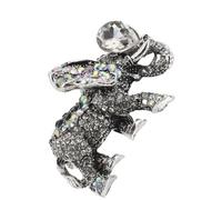 FOMIYES Spilla da Donna a Forma di Elefante Strass Spilla da Bavero per Cappotto e Maglione Accessorio Decorativo Feng Shui Portafortuna per Sciarpa e Outfit da Festa