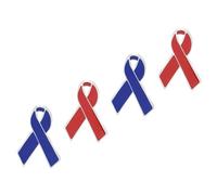 FOMIYES Spilla Da Petto Nastro Rosso Per Sensibilizzazione Sull'aids, Set Da 4 Pezzi in Lega, Decorazione Per Giornata Mondiale Contro L'aids, Accessorio Simbolico Per Eventi e Uso Quotidiano