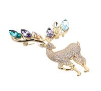 FOMIYES Spilla decorativa natalizia di qualità per donna, spilla versatile per sciarpe, cappotti e vestiti, accessorio raffinato e sicuro per cerimonie e matrimoni, 1 pezzo