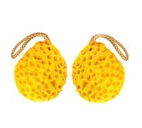 FOMIYES Spugna per Esfoliante Portatile per Il Corpo per La Pulizia del Viso per Massaggio in Materiale Morbido Giallo Colore Casuale