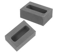 FOMIYES Stampi per Fusione di Metalli in Grafite 100g Set 2 Pezzi per Gioielli in Oro Argento Rame Crogioli Resistenti Alte Temperature per Creazione Lingottiere Precisione Artigianale