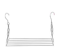 FOMIYES Stendibiancheria Verticale Salvaspazio da Balcone Appendini per Calzini e Pantaloni, Richiudibile e Resistente per Asciugatura Interna ed Esterna