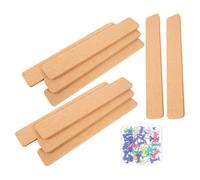 FOMIYES Strisce per Bacheca in Feltro Giallo 33X5 CM Set da 10 Pezzi Puntine Adesive per Ufficio Casa e Aula Decorazione Murale Funzionale per Promemoria e Annunci