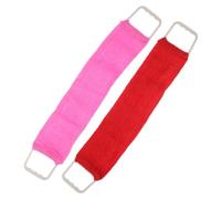 FOMIYES Striscia Abrasiva per Bagno Esfoliante Doppia Faccia, Asciugamano da Bagno Massaggiante per Uomo e Donna, Rimuove Cellule Morte e Favorisce la Circolazione Cutanea Colore Casuale