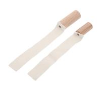 FOMIYES Strumenti la Rifinitura Dell'argilla e Modellare Ceramica Manico in Legno, Set 2 Pezzi, Panni di Camoscio per Levigare e Lucidare, Utensili per Artigiani Ceramisti e Fai da Te