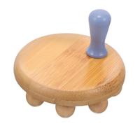 FOMIYES Strumento Manuale in Legno Sandalo Perle per Cervicale Schiena Cosce Massaggiatore Portatile Multifunzionale per Agopressione e Linfodrenaggio Rilassamento Muscolare