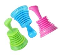 FOMIYES Sturalavandini Piccolo Set da 3 Pezzi Ventose in PVC, Sturalavandini per Cucina e Bagno, Draga Fognaria Pratica per Scarichi Intasati Colore Casuale