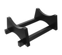 FOMIYES Supporto per Botte di Vino in Legno Nero, Base Robusta per Contenitore Decorativo, per Area Living e Casa Stile Rustico ed Elegante