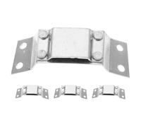 FOMIYES Supporto per Luce Casco Base per Torcia LED Versatile 4 Pezzi in Lega di Alluminio Argento Accessorio per Casco da Lavoro per Ambienti Industriali e Cantieri