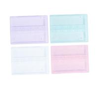 FOMIYES Supporto Per Testine Di Levigatura 4 Pezzi Set Mini Organizer in Pp Resistente Portautensili Manicure Professionale Per Nail Art Uso Domestico e Salone