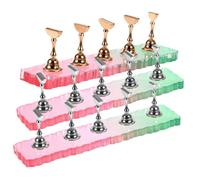 FOMIYES Supporto Per Unghie Per La Pittura Confezione Da 3 Espositore Per Unghie Finte Con Base Liscia Per Esercitarsi Nella Nail Art