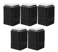 FOMIYES Tamponi di Inchiostro Vuoti Quadrati 3x3 Cm Set da 25 Pezzi per Timbri Fai da Te Artigianali, Tamponi Multifunzione in Spugna e Plastica Leggeri e Portatili, per Scrapbooking e