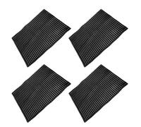 FOMIYES Tappetini per Nidificazione Galline in Plastica Nera 4 Pezzi, Cuscinetti Antiscivolo per Nidi Pollaio, Lavabili e Durevoli per Gestione Lettiera Bestiame