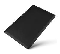 FOMIYES Tappetino Antifatica Nero per Cucina e Ufficio, Tappeto Antiscivolo in Pvc e Schiuma 44x71x1,2 Cm, Cuscinetto Comodo per Pavimenti e Uso a Piedi Scalzi