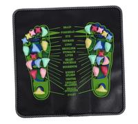 FOMIYES Tappetino Massaggio Piedi in Pvc Resistente Tecniche di Riflessologia Plantare per Ufficio e Viaggi per Appassionati di Agopressione