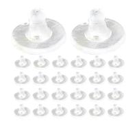 FOMIYES Tappi per Orecchini in Silicone Trasparente 50 Pezzi, Chiusure Sicure Antiscivolo per Orecchini Forati, Accessori per Creazione e Riparazione Gioielli, per Donne e Adolescenti