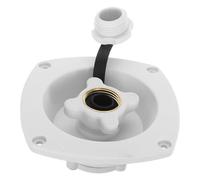 FOMIYES Tappo di Riempimento Ingresso Acqua per Camper e Yacht Valvola di Non Ritorno Accessorio in PP Bianco Resistente e Antiperdita Ricambio per Collegamento Ingresso Acqua su