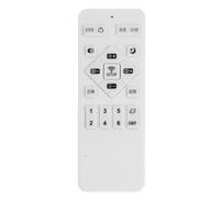 FOMIYES Telecomando per Ventilatore da Soffitto con Atmosfera Estiva, Controllo Integrato Luce e Ventola, Timer Programmabile e Compatibile con Lampada da Soffitto in Plastica per Camera