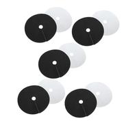 FOMIYES Telo Pacciamatura Biodegradabile per Frutteto 20 Pezzi, Tessuto Non Tessuto Controllo Erbacce Nero e Argento, Protezione Terreno Giardino Traspirante e Resistente per Piante