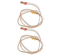 FOMIYES Termocoppia di Sicurezza per Fornelli a Gas 2 Pezzi, Ago di Accensione con Sensore Termocoppia 70 Cm, Dispositivo di Protezione Spegnimento Fiamma per Cucina Gas