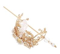 FOMIYES Traditional Hanfu Hair Crown Stick in Alloy Vintage Chinese Hairpin Clip For Festival Bridal And Ancient Style Updo Secure Hair Bun Accessory
