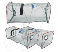 FOMIYES Trappola per Granchi Pieghevole 3 Pezzi Rete per Aragoste e Gamberi Resistente e Portatile per Pesca All’Aperto Colore Casuale Colore Casuale