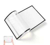 FOMIYES Trasparente Cornice Magnetica Autoadesiva in PVC per Poster e Menù | Installazione senza Fori, Aspetto Pulito, per Vetrine, Banche e Locali