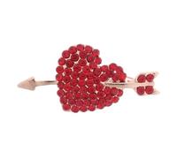 FOMIYES Una Freccia Che Trafigge La Spilla Del Cuore Pin Di Risvolto Spille Da Balia Gioielli Spillo Gioielli Cuore Smalto Spilla Cuore Di Strass Perni Del Cuore Rosso Lega Di Zinco