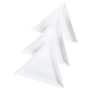 FOMIYES Vassoi Triangolari in Plastica 10 Pezzi Per Gioielli, Perline E Strass, Strumenti Per Creazione Gioielli Fai Da Te, Impilabili E Facili Da Versare