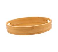 FOMIYES Vassoio in Legno Massello Con Manici Ergonomici Capacità Per Frutta Pane Snack e Tè Vassoio Bagno e Decorativo Per Interni Moderni o