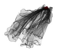 FOMIYES Velo Da Sposa Nero Per Halloween Copricapo Velo Da Sposa Fantasma Accessori Per Travestimenti Gotici Da Donna Fascia Per Capelli Decorazioni Floreali