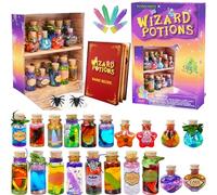 FOMOMDI kit di pozioni del mago, fare 20 bottiglie pozioni magiche fatate, decorazioni creative di halloween, kit regalo di compleanno per ragazze bambini di età 6 7 8 9 10
