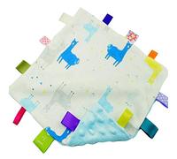 FOMUNI Blue Tag Blanket for Baby - Soft Plush and Cotton Taggy Blanket Toy, Security Tag Blanket Great Gift for Kids,Baby,Infant