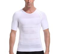 FONCBIEN Maglietta a compressione da uomo, per controllo della pancia, modellante per il corpo, gilet a compressione dimagrante elastico a compressione, per allenatore della vita, correttore