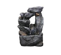 Fonda della FONTE DELL'INTERNO FONTATURA FONTAIN ARTICIFICIALE Rockery Home FENGSHUI Ornamenti creativi Decorazione per Il controsoffitto (Colore: B)