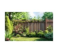 Fondale Da Giardino - 4 Fori Con Corda Da 10 Metri, Decorazione Per Esterni | Banner sullo sfondo del recinto delle erbe da giardino, sfondo del recinto del giardino | per i proprietari di giardini