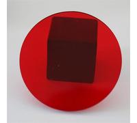 Fondale fotografico rotondo in acrilico trasparente for gioielli, cosmetici, trucco, servizi fotografici, espositore for prodotti, spesso 3 mm/0,12 pollici(Red,Dia10cm/3.94in)
