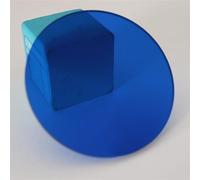Fondale fotografico rotondo spesso da 3 mm, in acrilico trasparente, for servizi fotografici di gioielli, cosmetici, trucco, espositore for prodotti(Blue,Dia30cm/11.8in)