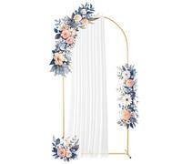 Fondale per Arco Nuziale in Metallo, Supporto da 2,2 m, Cornice per Arco Nuziale Dorato, per Festa di Compleanno, Cerimonia Nuziale, Addio al Nubilato, Anniversario, Decorazione per Baby Shower