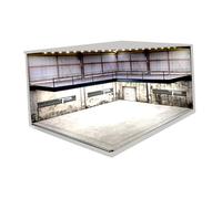 Fondale per scena modello auto 1:64 doppio strato per collezione di figure