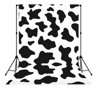 Fondale stampa mucca in bianco e nero per servizi fotografici ritratti, studio fotografico e feste
