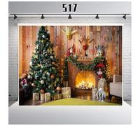 Fondali Fotografici Di Natale Prop Caminetto Tessuto Di Sfondo Fotografico