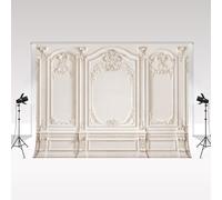 Fondali fotografici Kate White Vintage Fine Art Floral Wall 3x3m Interni classici Moderni Oggetti di scena decorativi Bambini Ritratto per adulti Matrimonio Addio al nubilato Sfondo Studio fotografico