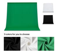 Fondali fotografici verde/bianco/nero/grigio mussola cotone schermo verde Chromakey foto sfondo panno per puntelli di servizio fotografico